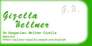 gizella wellner business card